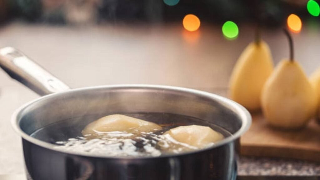 Cómo hacer peras a la menta sin azucar