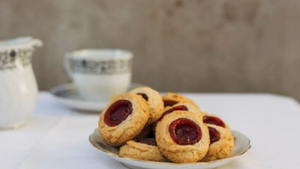 Galletas de mantequilla con mermelada